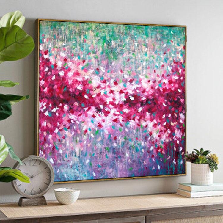 Mirror Flower Contemporary Expressionist abstract painting