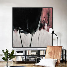 Load image into Gallery viewer, Hand painted square abstract oil painting