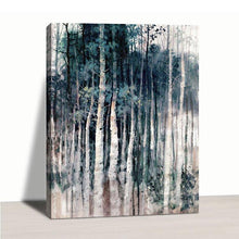 Load image into Gallery viewer, Birch forest canvas painting