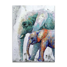 Load image into Gallery viewer, Elephants and baby elephants