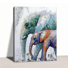 Load image into Gallery viewer, Elephants and baby elephants