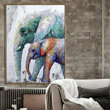 Load image into Gallery viewer, Elephants and baby elephants