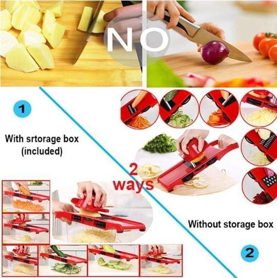 Mandoline Slicer Vegetable Food Cutter Julienne Grater Kitchen Chopper Friut