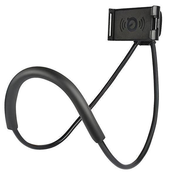 Neck-mounted lazy mobile phone holder