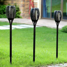 Load image into Gallery viewer, LED Solar Path Torch Light Dancing Flame Night