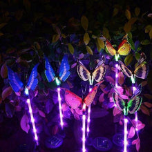 Load image into Gallery viewer, Solar Powered  Lily Flower &amp; butterfly Light