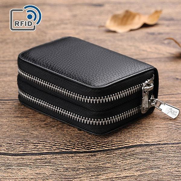 RFID Genuine Leather Card Holder