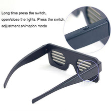 Load image into Gallery viewer, Flash Rechargeable Luminous LED  Light Glasses