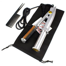 Load image into Gallery viewer, Professional 2-Way Rotating Curling Iron Hair Brush Curler Straightener