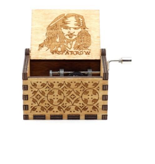 Hand Crank Wooden Music Box