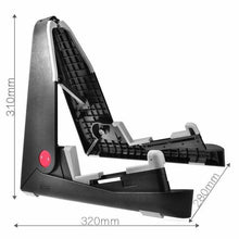 Load image into Gallery viewer, Folding A-Frame Electric Acoustic Bass Guitar Floor Stand Holder