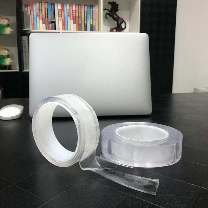 Double sided Multi-Functional Nano-Adhesive Residue-Free Transparent Super-Adhesive Tape Roll