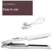 Load image into Gallery viewer, 2 IN 1 WIRELESS HAIR CURLER AND STRAIGHTENER