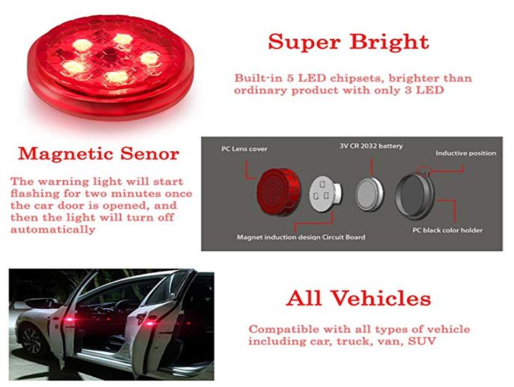 Car Door LED Warning Light