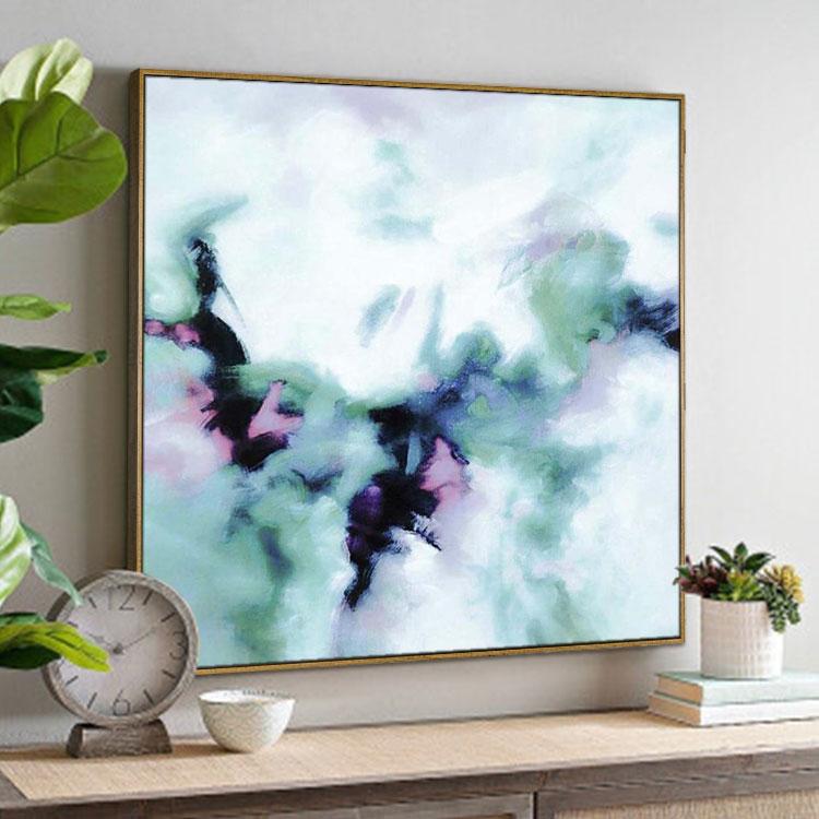 Himalayan Peak abstract oil painting large scale hand-painted original oil painting