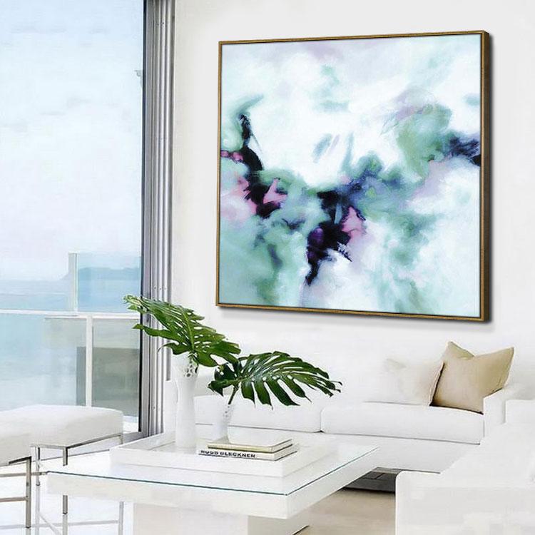 Himalayan Peak abstract oil painting large scale hand-painted original oil painting