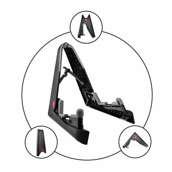 Folding A-Frame Electric Acoustic Bass Guitar Floor Stand Holder