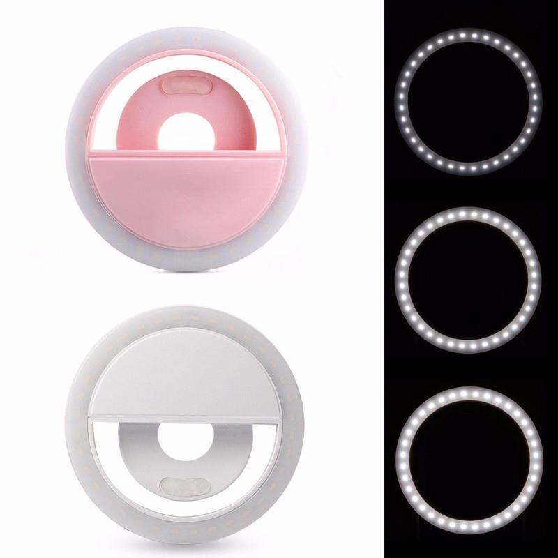Clip On Smartphone LED Selfie Ring Light