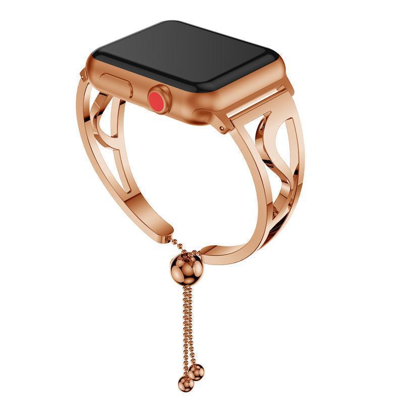 Apple Watch Band Women Stainless Steel Adjustable Watchband Strap Luxury Jewelry For Iwatch 1 2 3