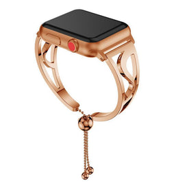 Apple Watch Band Women Stainless Steel Adjustable Watchband Strap Luxury Jewelry For Iwatch 1 2 3