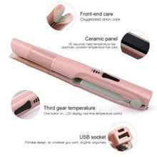 Load image into Gallery viewer, 2 IN 1 WIRELESS HAIR CURLER AND STRAIGHTENER