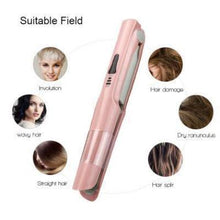 Load image into Gallery viewer, 2 IN 1 WIRELESS HAIR CURLER AND STRAIGHTENER
