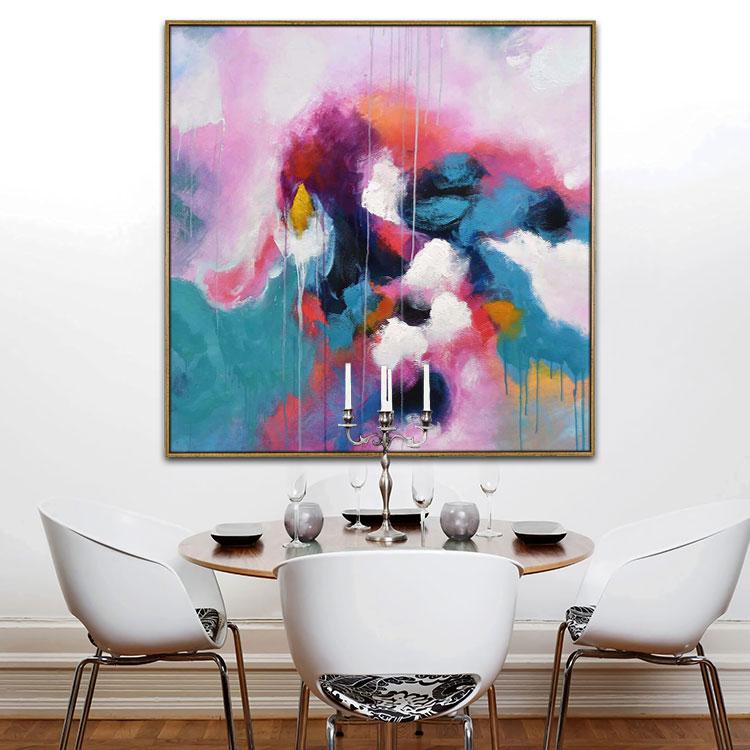 Oil painting canvas abstract Challenging Destiny