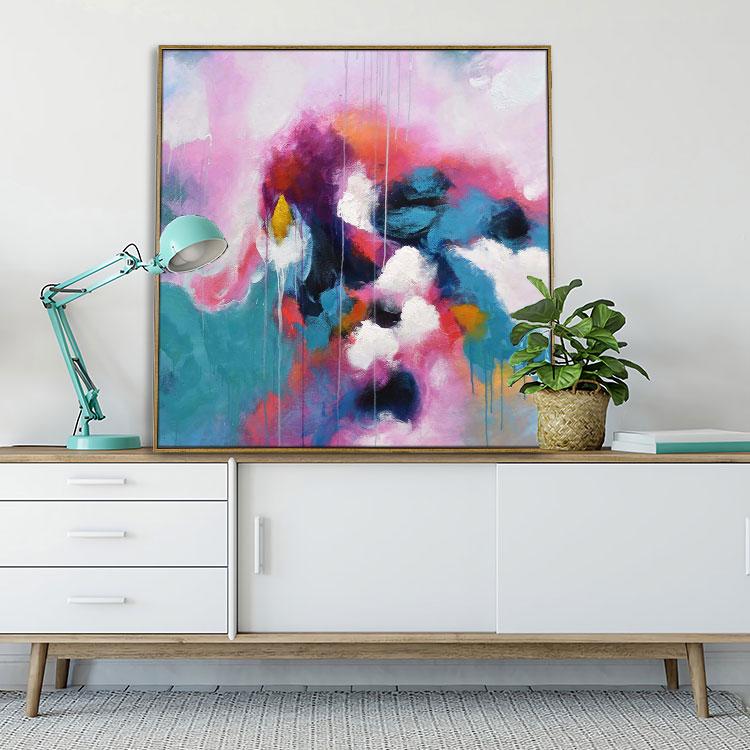 Oil painting canvas abstract Challenging Destiny