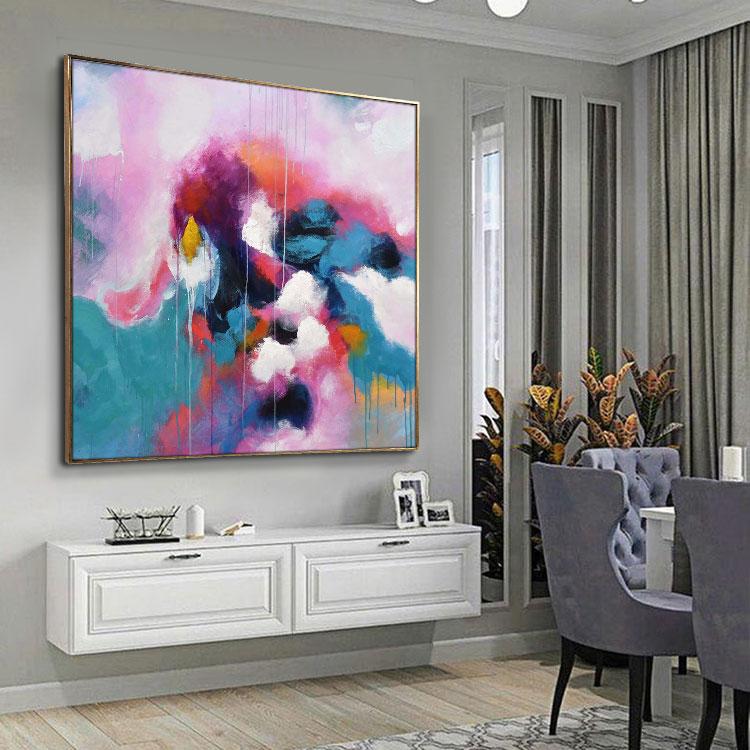 Oil painting canvas abstract Challenging Destiny
