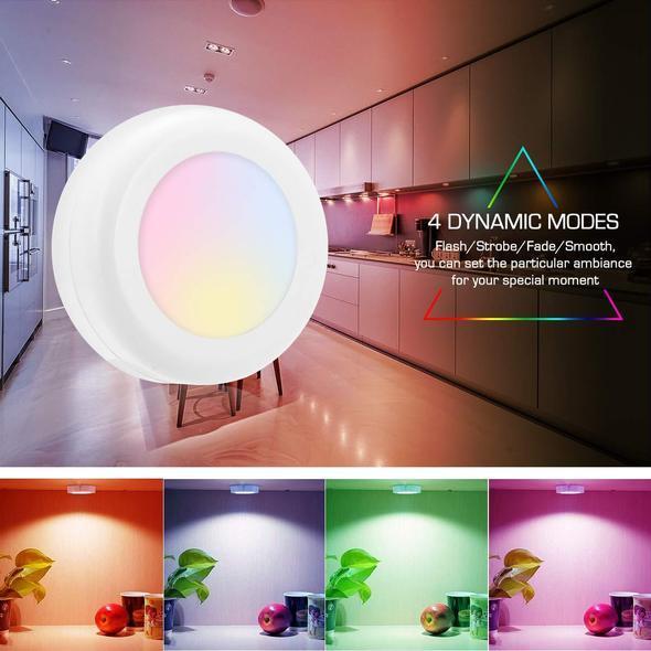Dimmable LED Under Cabinet Lighting Wireless Remote Closet Puck Lights