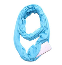 Load image into Gallery viewer, Women Convertible Pocket Scarf with Zipper