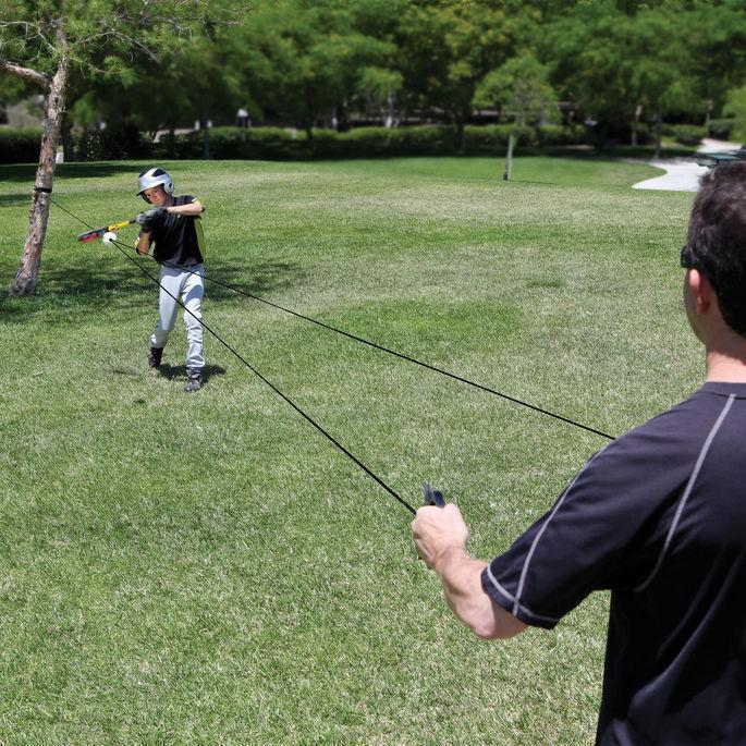 Pixkol Zip-N-Hit Baseball Trainer - Without Needing Pitcher