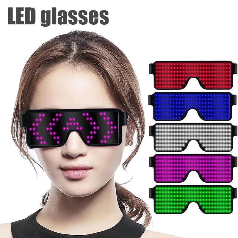 Flash Rechargeable Luminous LED  Light Glasses