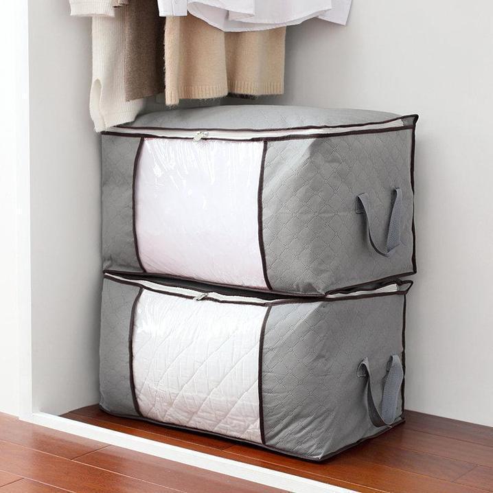 Folding Bamboo Charcoal Clothes Storage Bag