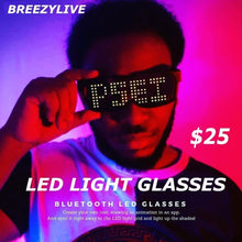 Load image into Gallery viewer, Flash Rechargeable Luminous LED  Light Glasses