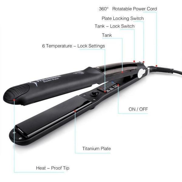 Twist Straightening Iron,2 in 1 Professional Hair Straightener and Hair Curler