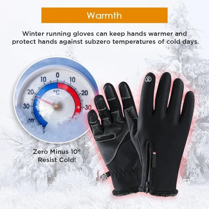 Mens Winter Outdoor Waterproof Touch Screen Gloves