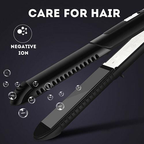 (Holiday Promotion - 60% Off ) Automatic Release Negative Ions 2 in 1 Hair Curler and Straightener