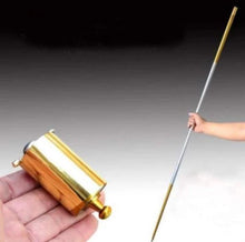 Load image into Gallery viewer, Silver Metal Appearing Cane Wand Stick Stage Magic Trick Gimmick Illusion 110 cm