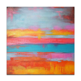 Lake living room mural, wall art