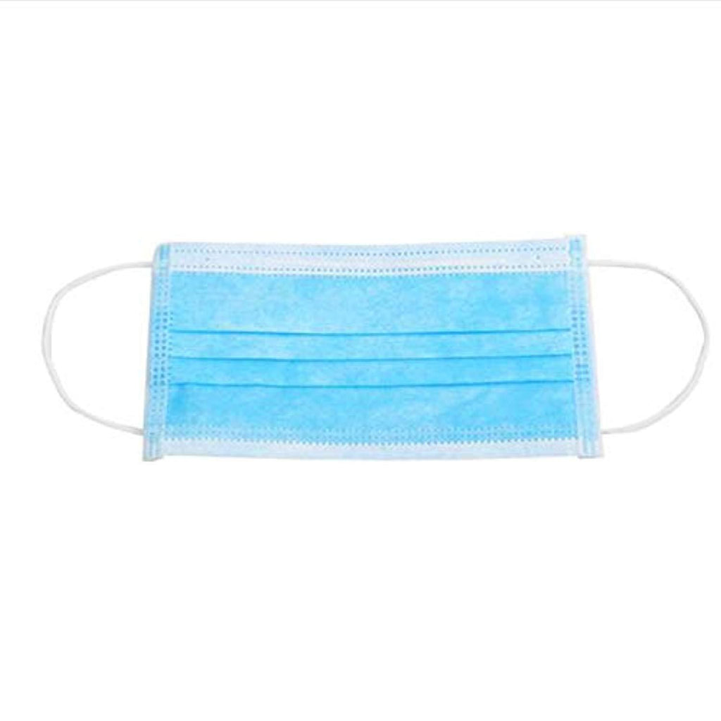 3 Ply Disposable Mask with Elastic Ear Loops - Mask 50 PCS - Soft & Comfortable Safety Mask for Dust Protection - Protective