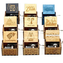 Load image into Gallery viewer, Hand Crank Wooden Music Box