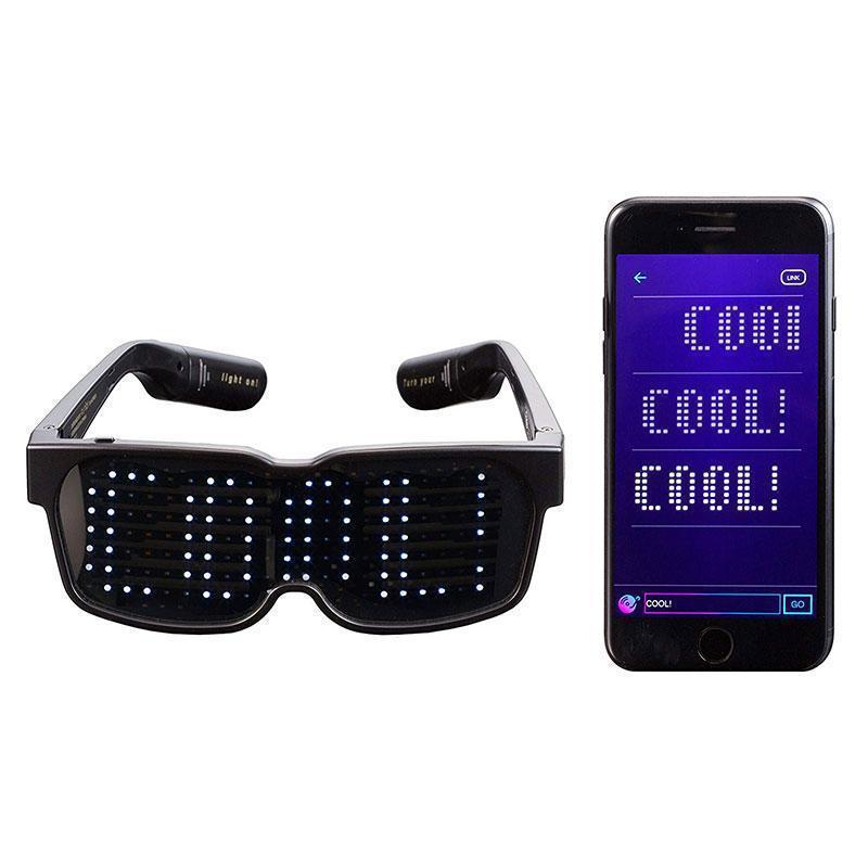 Flash Rechargeable Luminous LED  Light Glasses