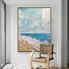 Load image into Gallery viewer, The waves dashed against the shore