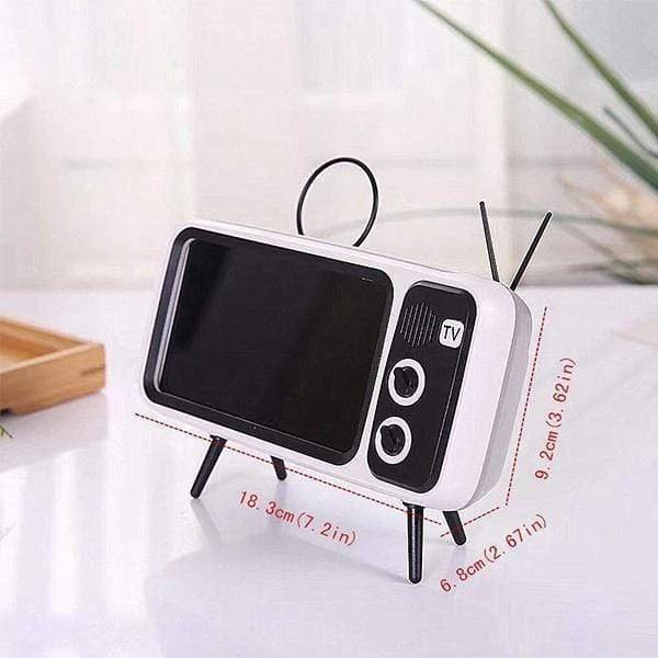 RETRO TV BLUETOOTH SPEAKER MOBILE PHONE HOLDER-BUY TWO FREE SHIPPING WORLDWIDE
