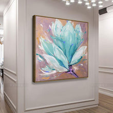 Load image into Gallery viewer, Large hand-painted paintings with blooming flowers