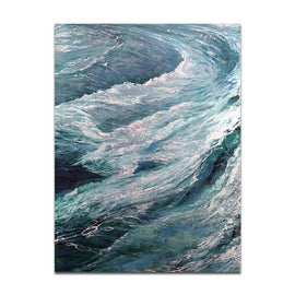 The wind blew the waves