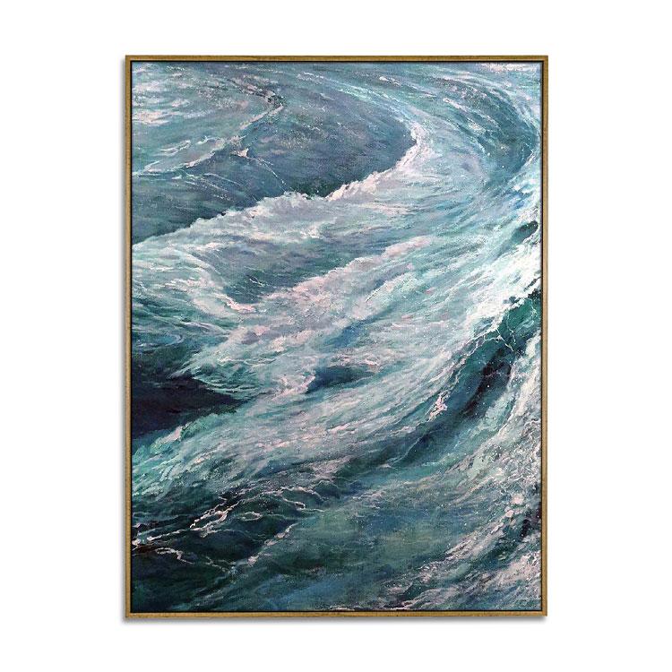 The wind blew the waves
