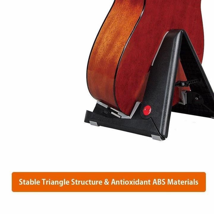 Folding A-Frame Electric Acoustic Bass Guitar Floor Stand Holder