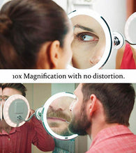 Load image into Gallery viewer, 360° Flexible Light Up 10X Magnification Makeup Mirror